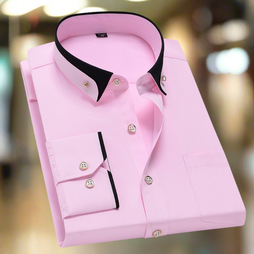 ‍Róbert – Hosszú Ujjú Klasszikus Pamut Ing (Ingyenes)