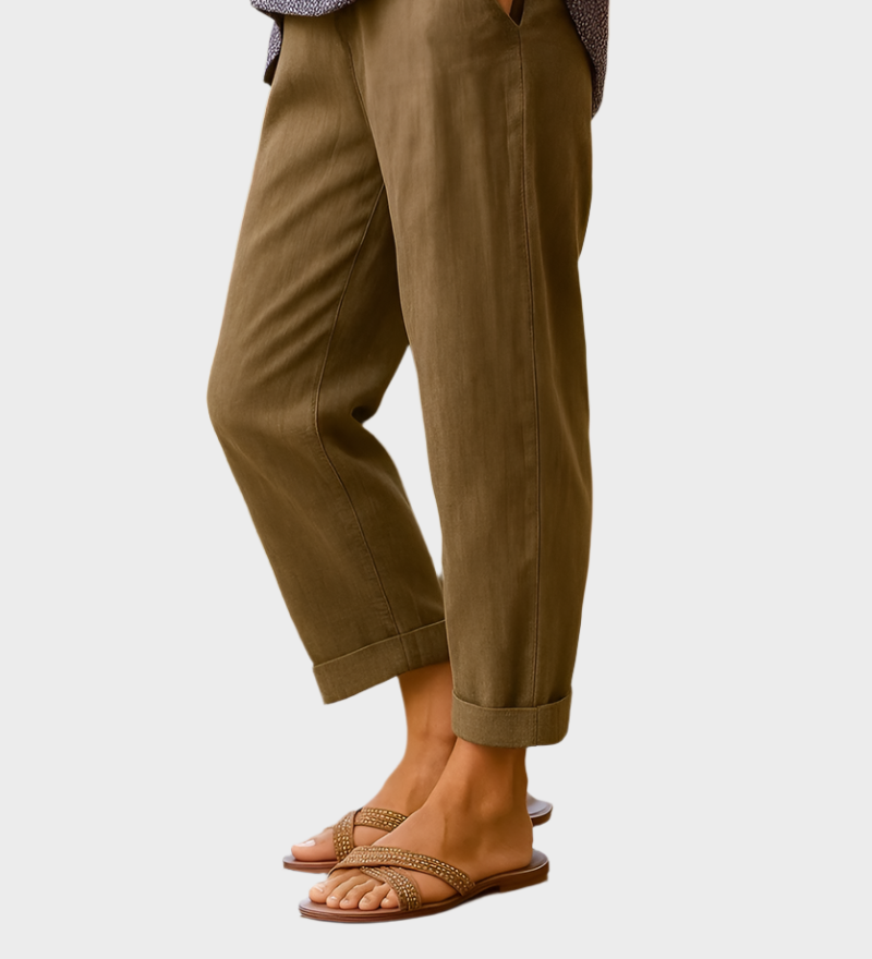 Nyári Nadrág Vászonból és Pamutból