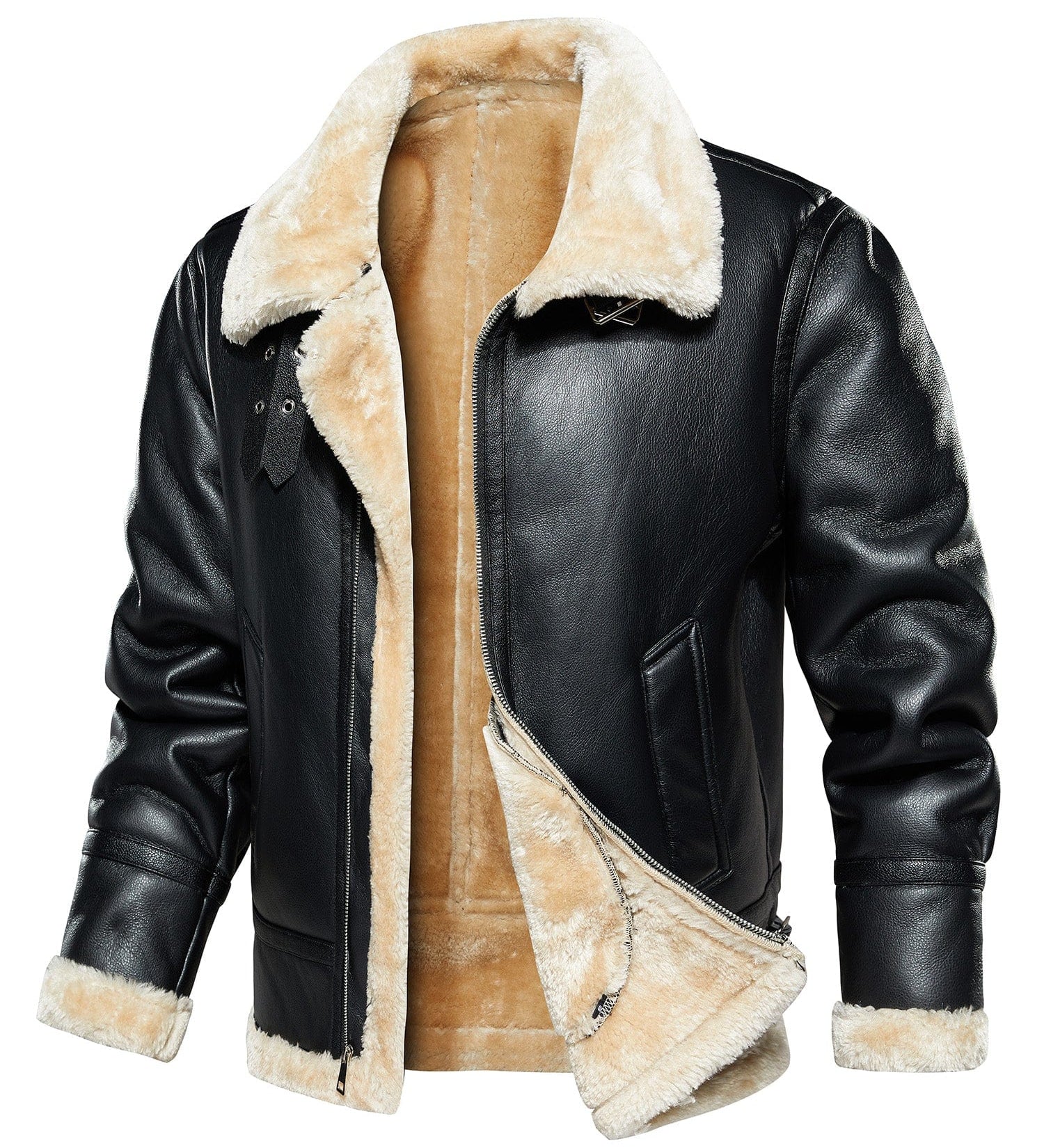 Hunor – Bőrkabát szőrmebéléssel