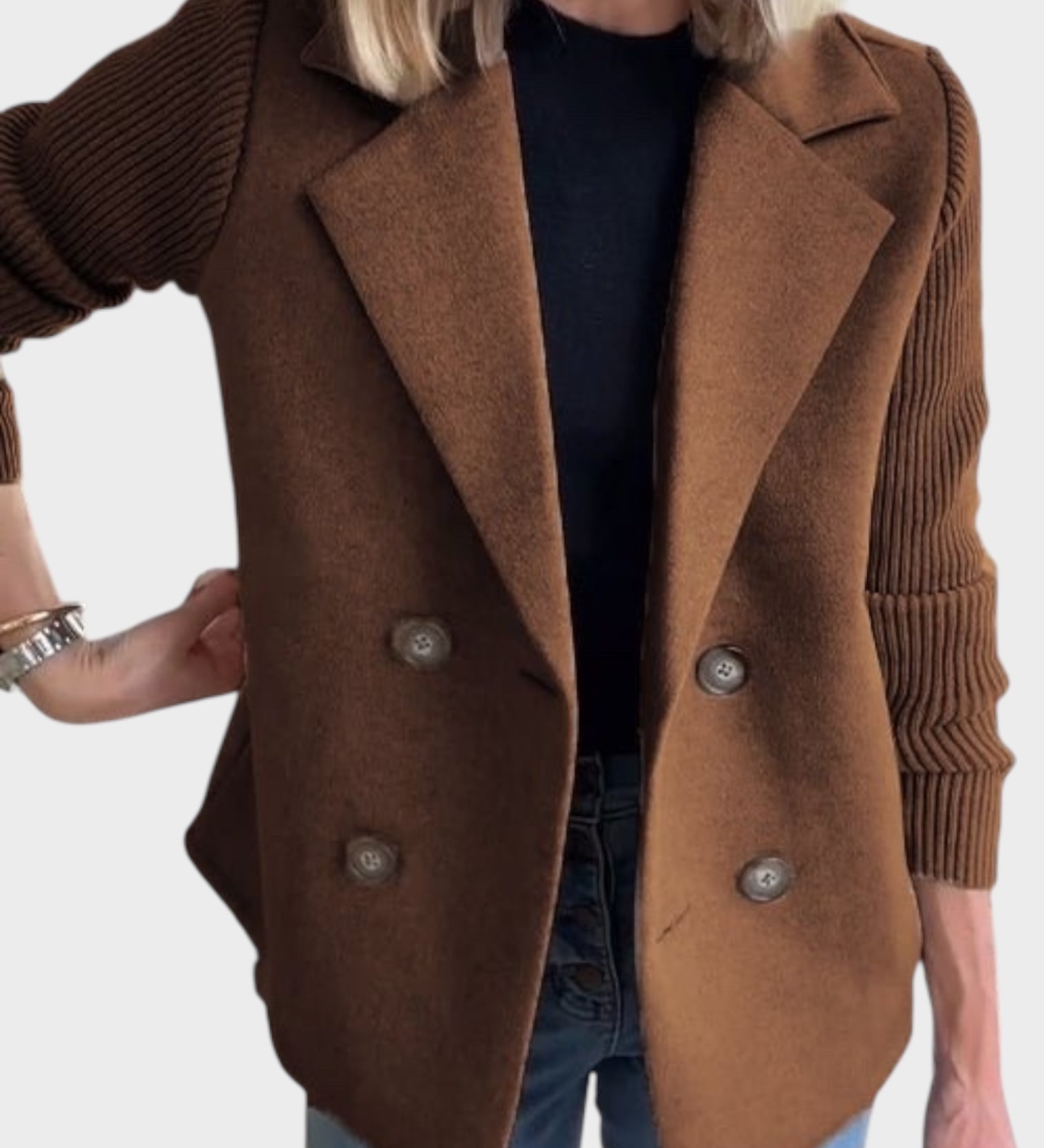 Ióanna - Kényelmes Kötött Blézer