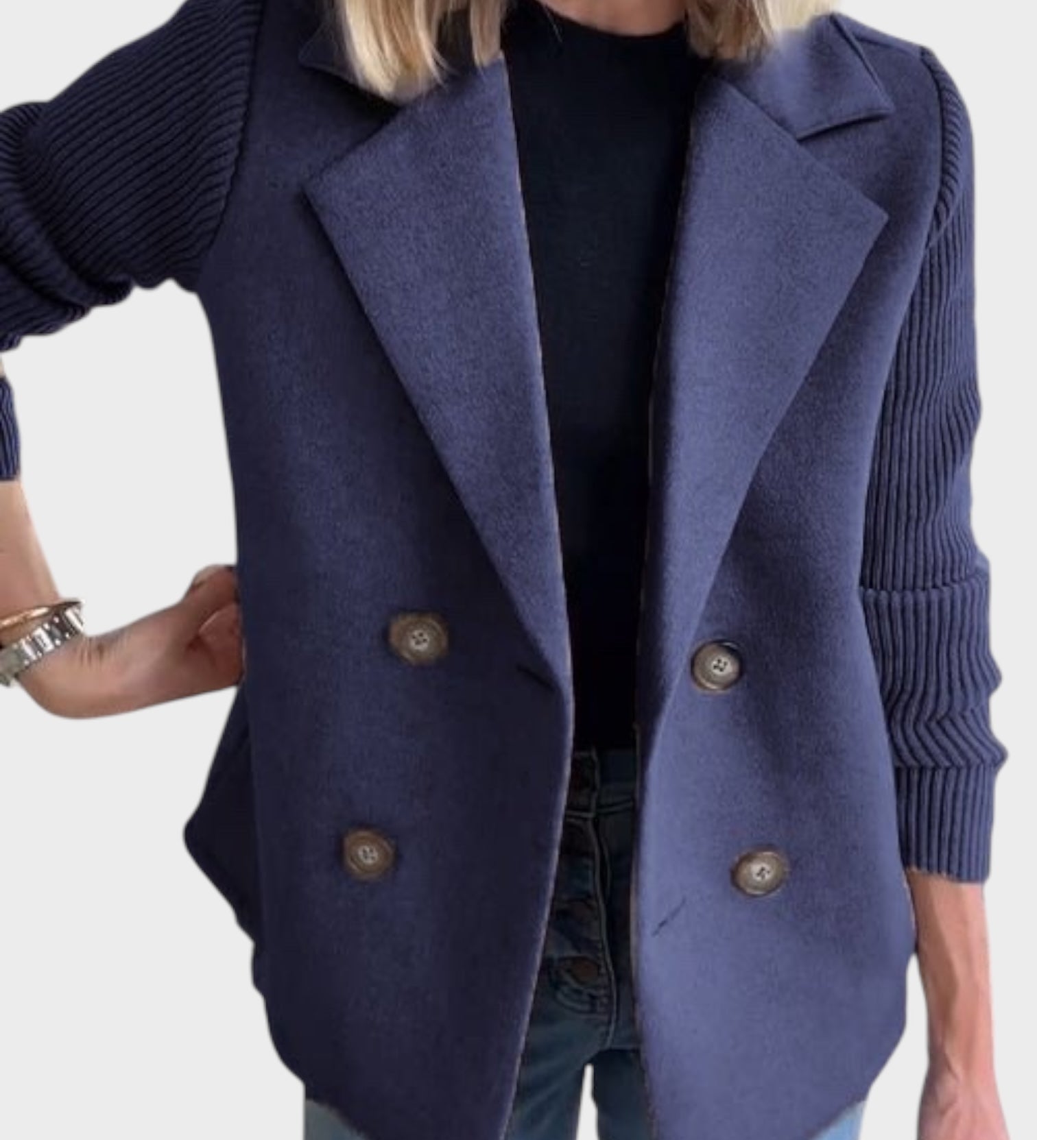 Ióanna - Kényelmes Kötött Blézer