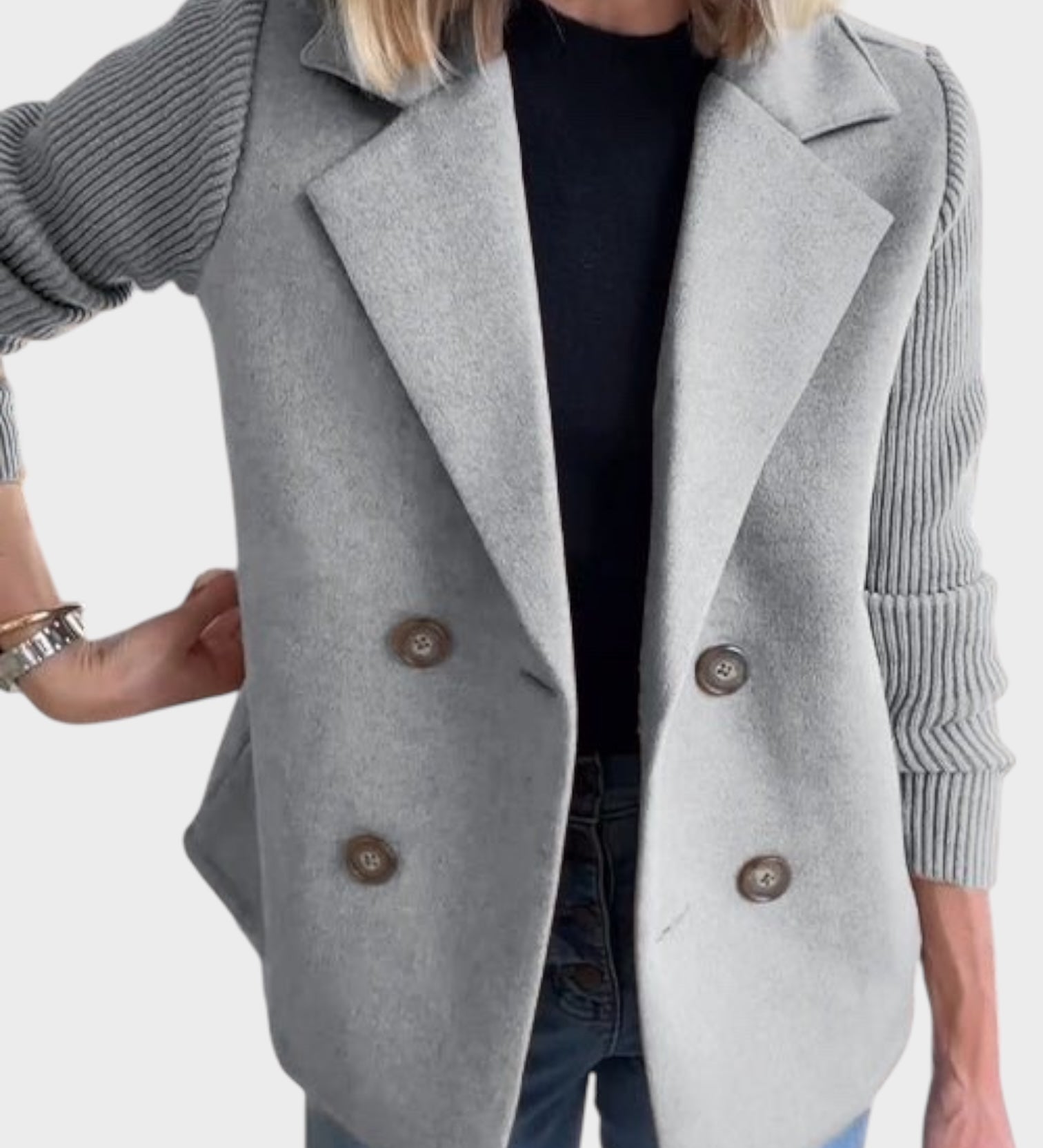 Ióanna - Kényelmes Kötött Blézer