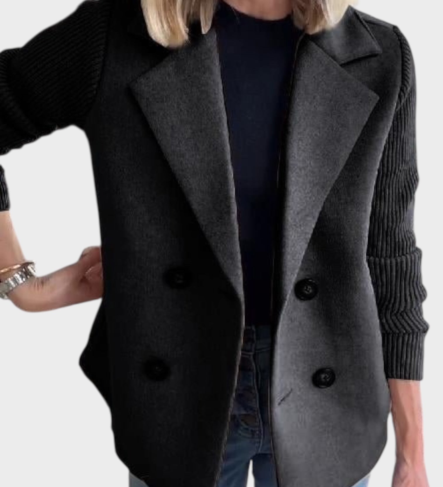 Ióanna - Kényelmes Kötött Blézer