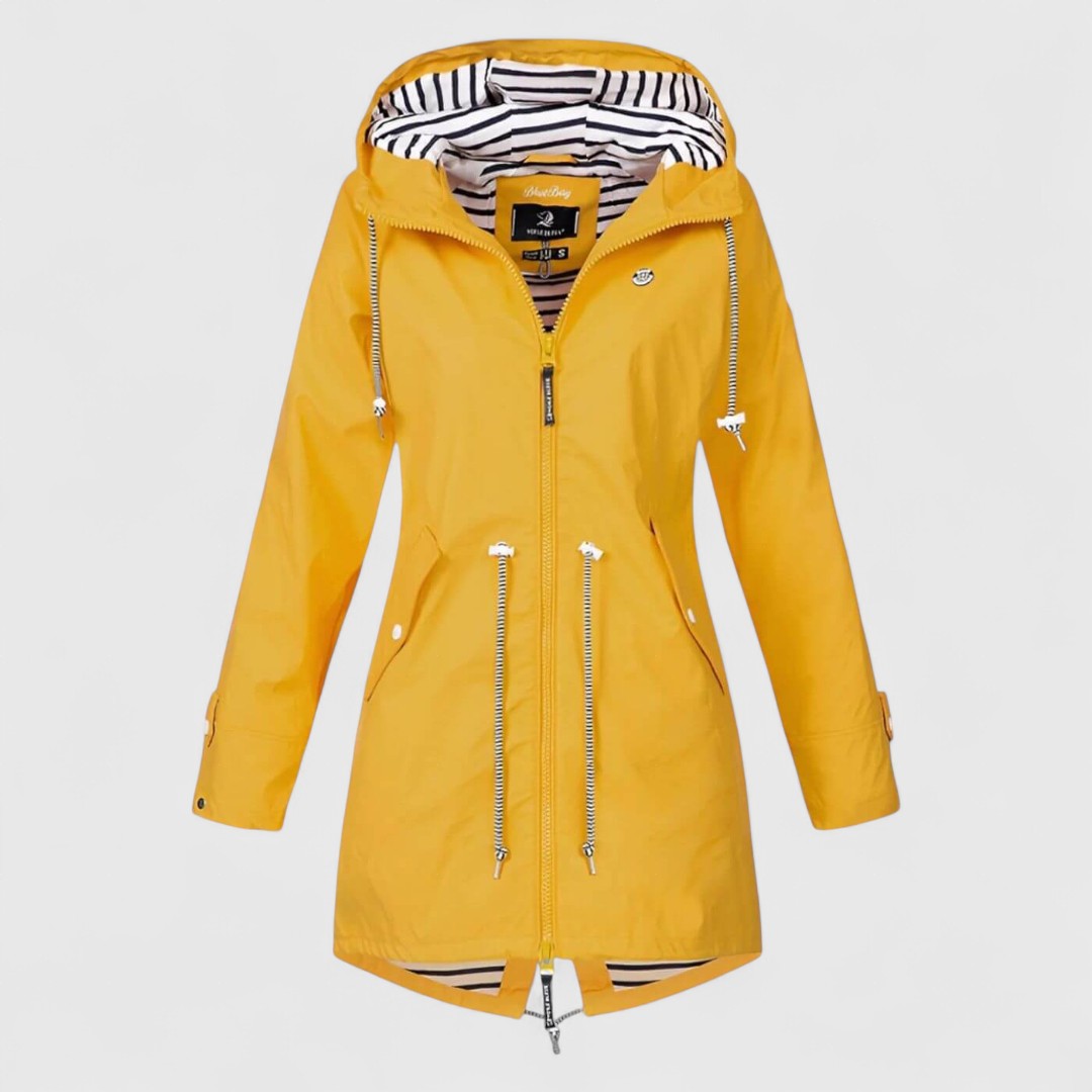 Fényes - Elegáns vízálló női dzseki diszkrét fényességgel