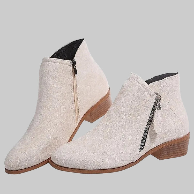 Prémium ortopéd bőr csizmák sarkakkal a télre