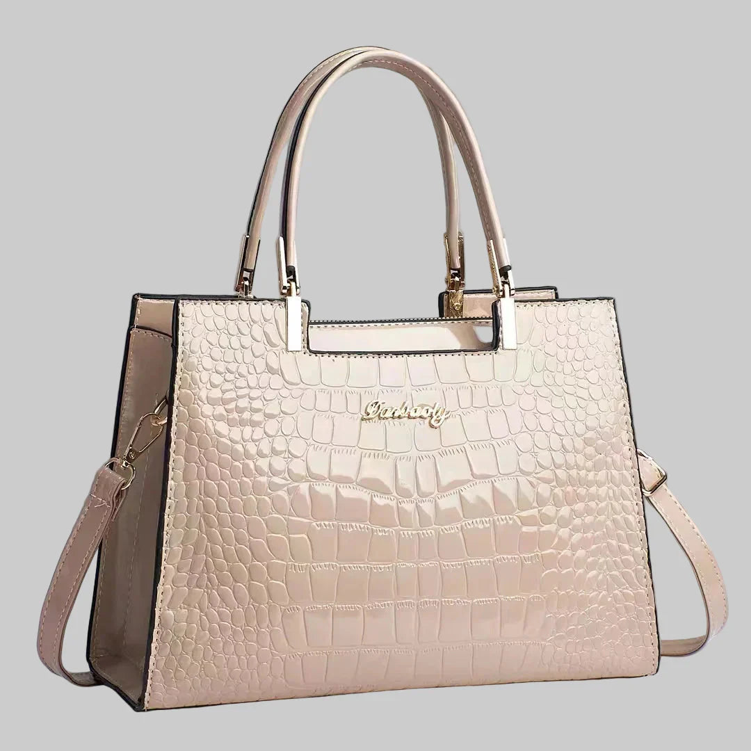 Erain - Fényes krokodilbőr táska