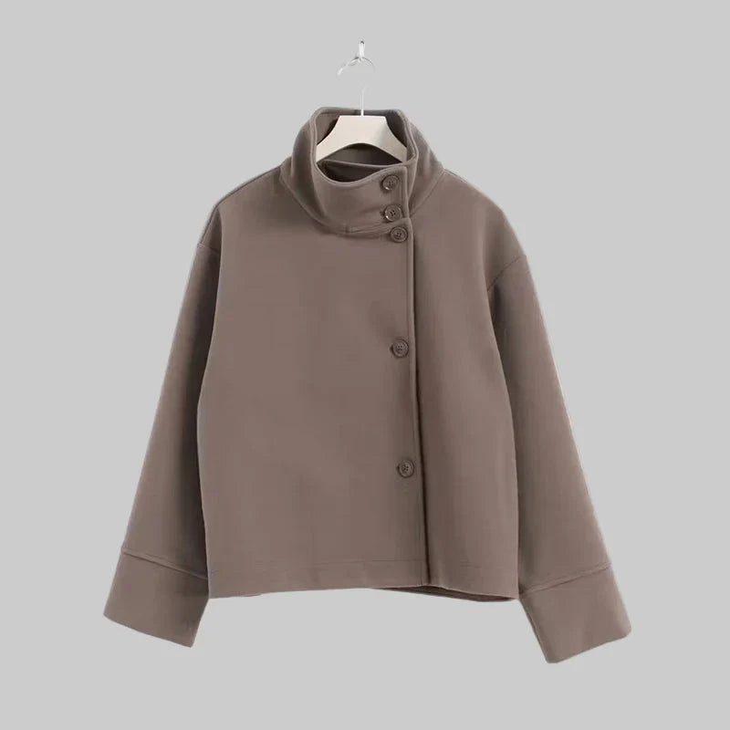 Iris - Minimalista szürke dzseki gyapjúkeverékből