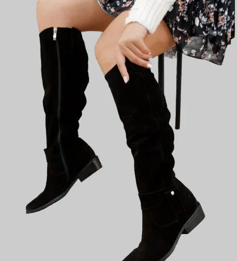 Celine - Magas Retro Stílusú Csizmák