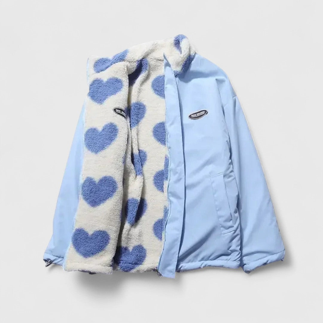 Afroxyliás - Meleg, visszafordítható dzseki puha tapintással és modern stílussal