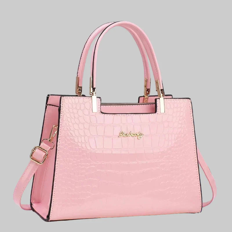 Erain - Fényes krokodilbőr táska