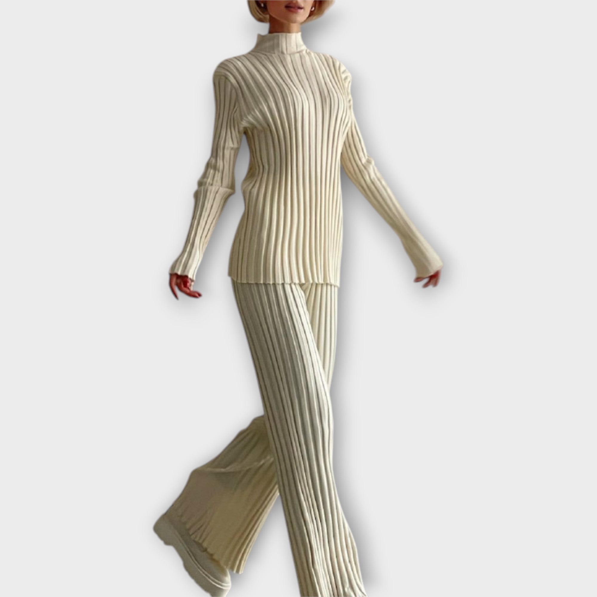 Modern vonalú kötött szett